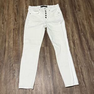 Veronica Beard Debbie Ankle Skinny Jeans Women's 6/28 High Rise White Wash Denim